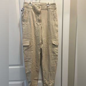 Off-white cargo pants from Aritzia